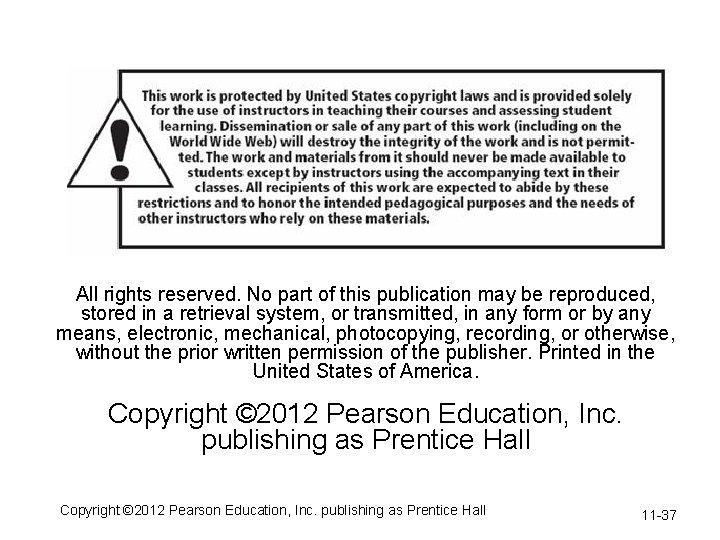 All rights reserved. No part of this publication may be reproduced, stored in a