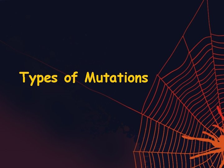Types of Mutations 