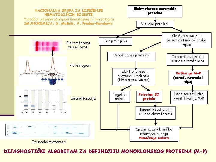 Elektroforeza serumskih proteina NACIONALNA GRUPA ZA LIJEČENJE HEMATOLOŠKIH BOLESTI Pododbor za laboratorijsku hematologiju i