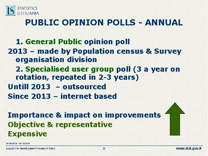 PUBLIC OPINION POLLS - ANNUAL 1. General Public opinion poll 2013 – made by