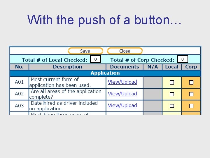 With the push of a button… 