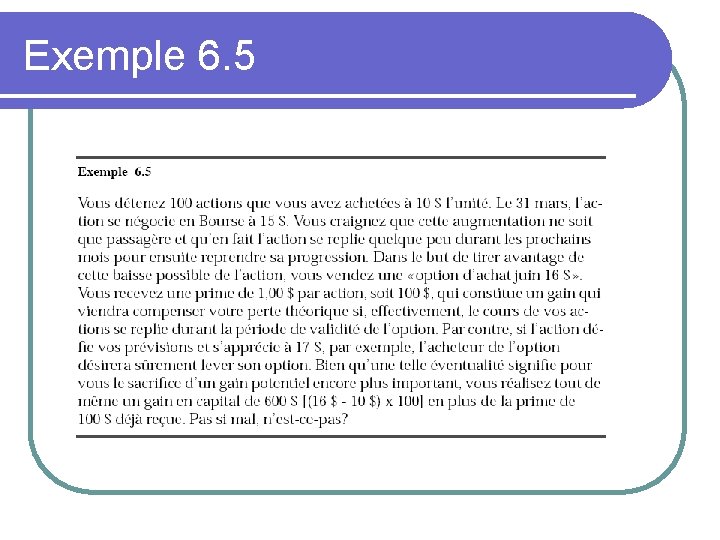 Exemple 6. 5 