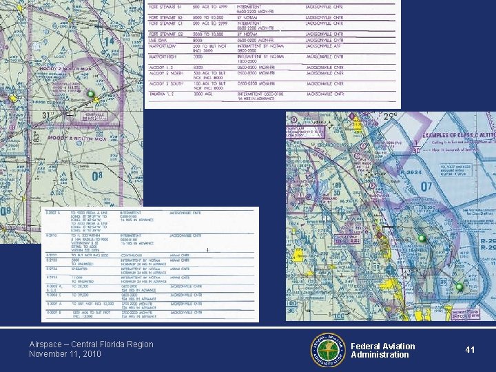 Airspace – Central Florida Region November 11, 2010 Federal Aviation Administration 41 Airspace – Central Florida Region November 11, 2010 Federal Aviation Administration 41