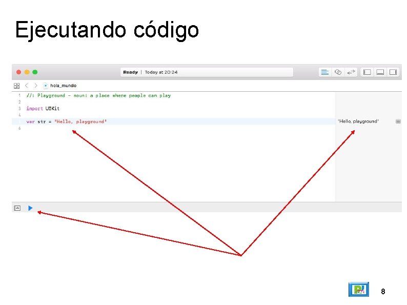 Lenguaje de Programacin Rogelio Ferreira Escutia Playground Ejecutamos