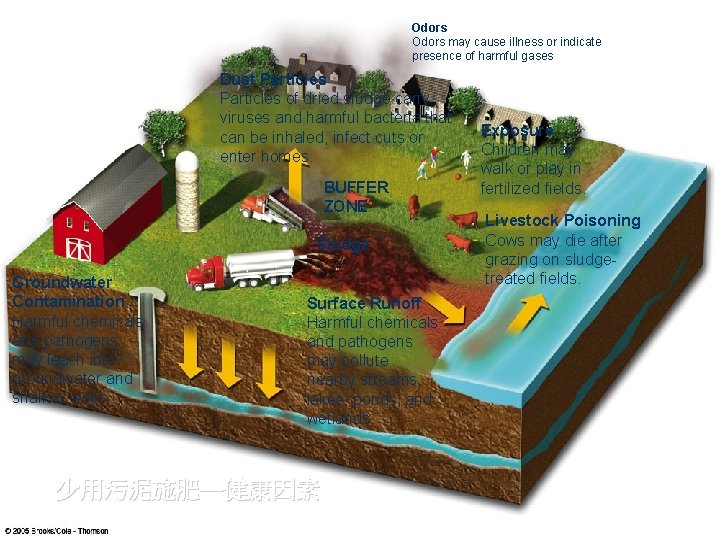 Odors may cause illness or indicate presence of harmful gases Dust Particles of dried
