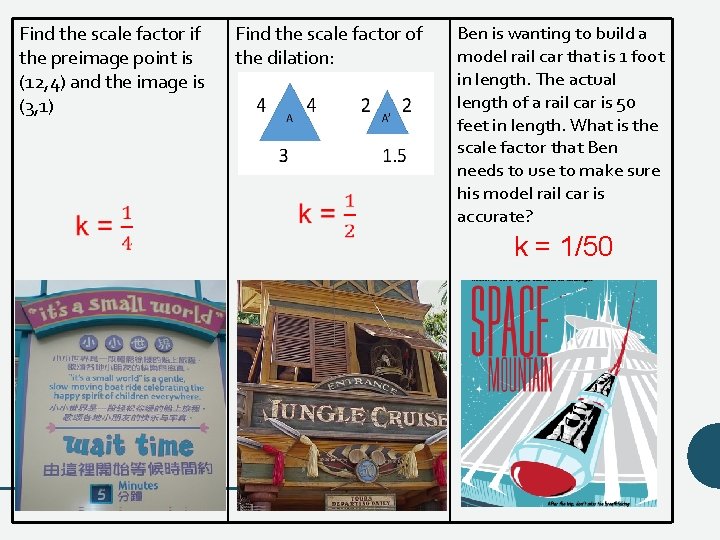 Find the scale factor if the preimage point is (12, 4) and the image