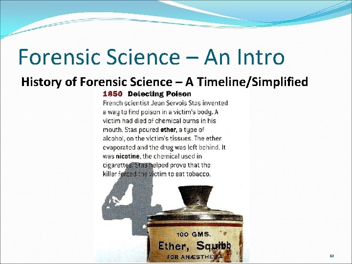 Forensic Science – An Intro History of Forensic Science – A Timeline/Simplified 12 