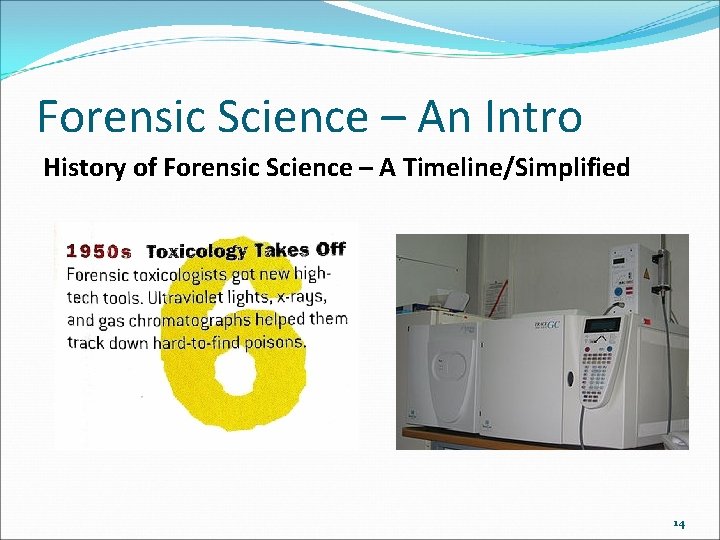 Forensic Science – An Intro History of Forensic Science – A Timeline/Simplified 14 