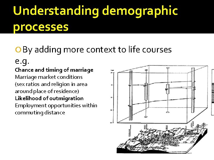 Understanding demographic processes By adding more context to life courses e. g. Chance and