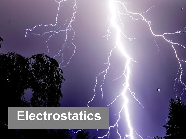 Electrostatics 