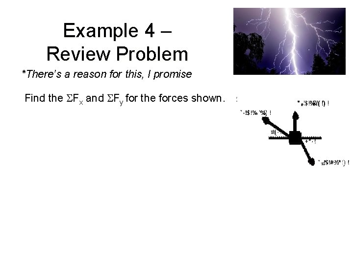 Example 4 – Review Problem *There’s a reason for this, I promise Find the