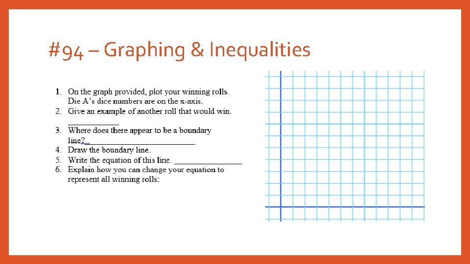 #94 – Graphing & Inequalities 