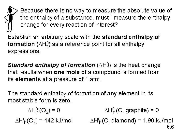 Because there is no way to measure the absolute value of the enthalpy of