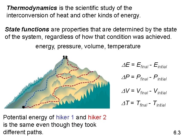 Thermodynamics is the scientific study of the interconversion of heat and other kinds of