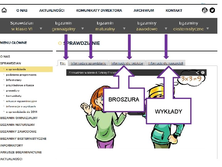 INFORMACJE O NOWYM SPRAWDZIANIE NA STRONIE CKE. EDU. PL BROSZURA WYKŁADY 