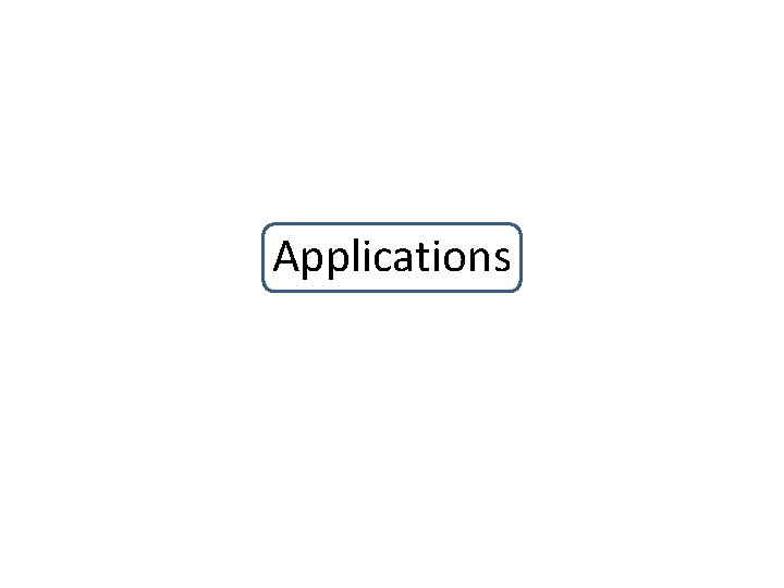 Applications 