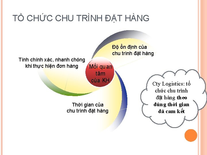 TỔ CHỨC CHU TRÌNH ĐẶT HÀNG Độ ổn định của chu trình đặt hàng