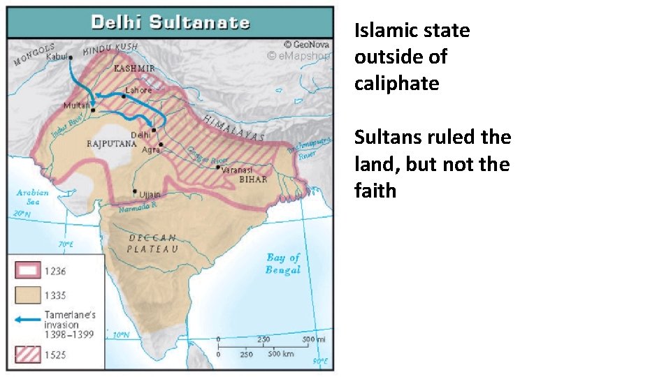 Islamic state outside of caliphate Sultans ruled the land, but not the faith 