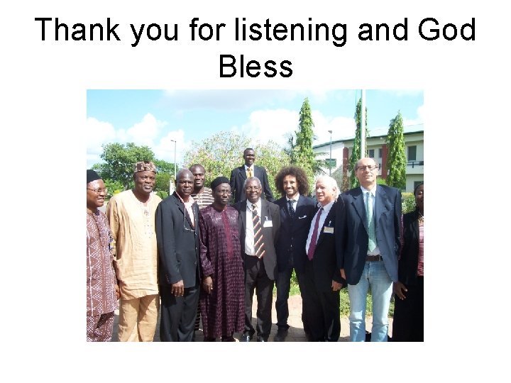 Thank you for listening and God Bless 