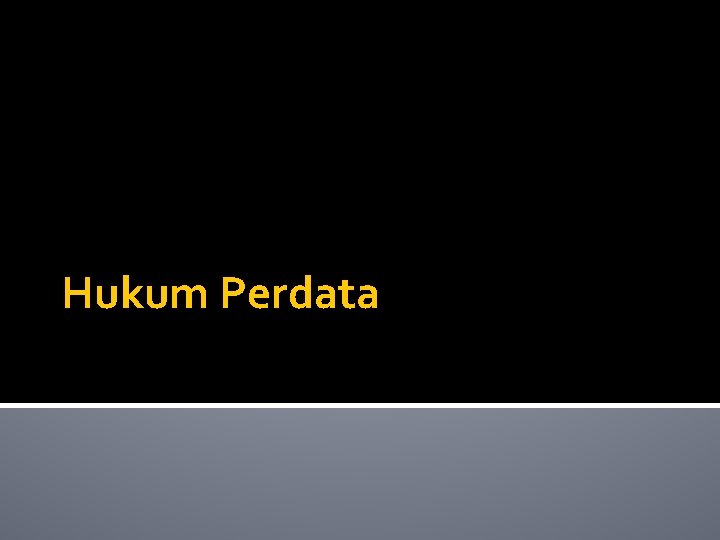 Hukum Perdata 