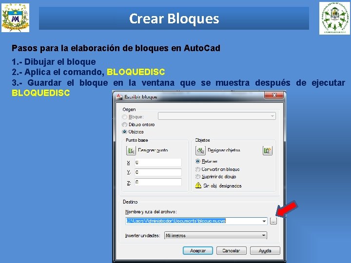 Crear Bloques Pasos para la elaboración de bloques en Auto. Cad 1. - Dibujar