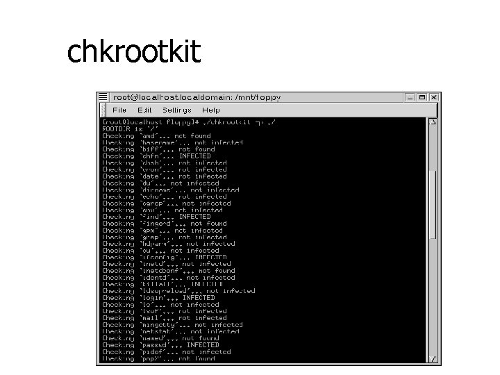 chkrootkit 