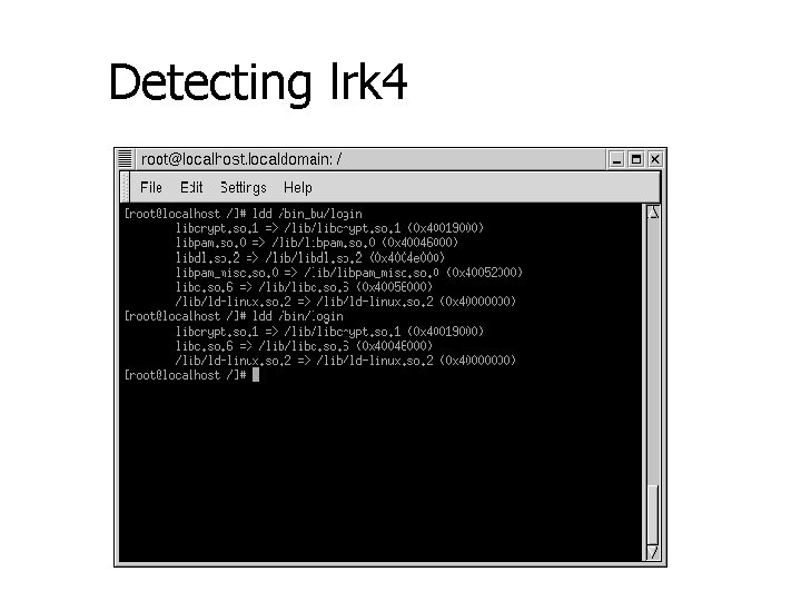 Detecting lrk 4 