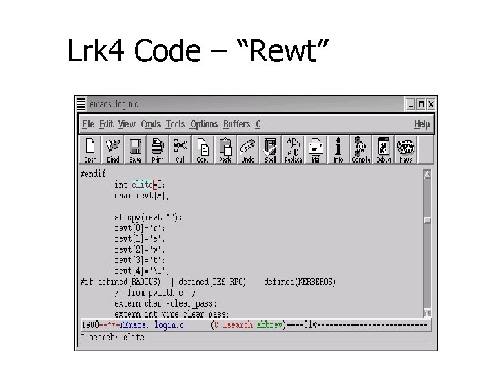 Lrk 4 Code – “Rewt” 