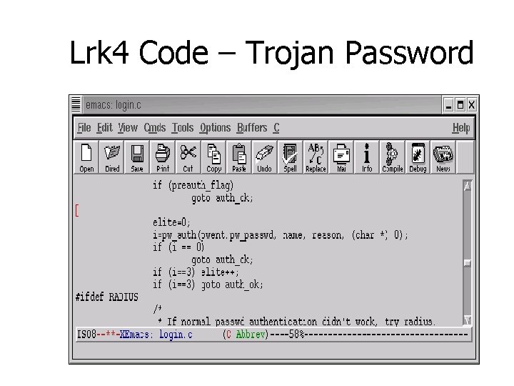 Lrk 4 Code – Trojan Password 