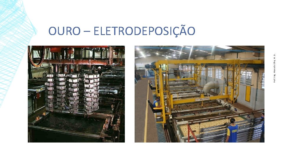 Prof. Eng. Marcelo Silva, M. Sc. OURO – ELETRODEPOSIÇÃO 