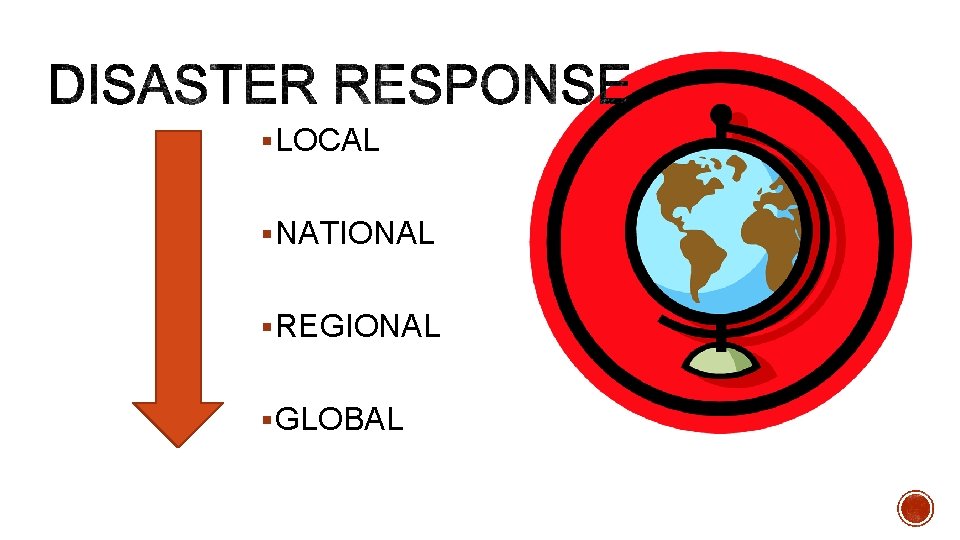 § LOCAL § NATIONAL § REGIONAL § GLOBAL 