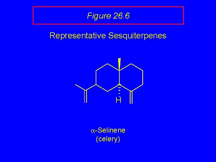 Figure 26. 6 Representative Sesquiterpenes H a-Selinene (celery) 