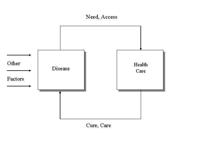 Need, Access Other Health Care Disease Factors Cure, Care 