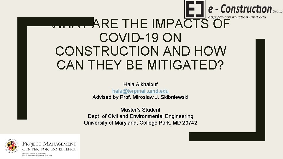 WHAT ARE THE IMPACTS OF COVID19 ON CONSTRUCTION