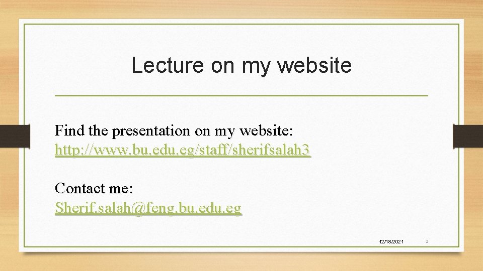 Lecture on my website Find the presentation on my website: http: //www. bu. edu.