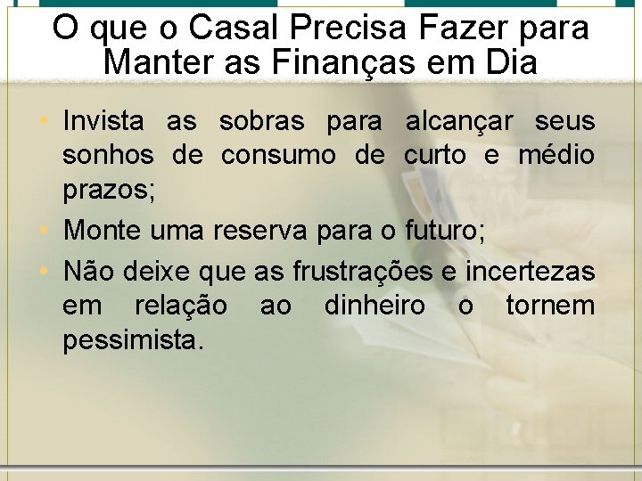 O que o Casal Precisa Fazer para Manter as Finanças em Dia • Invista