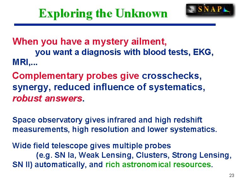 Exploring the Unknown When you have a mystery ailment, you want a diagnosis with