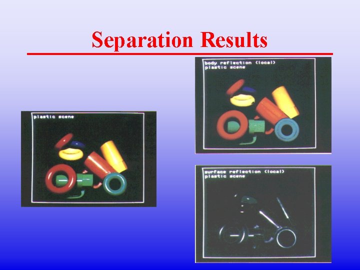 Separation Results 