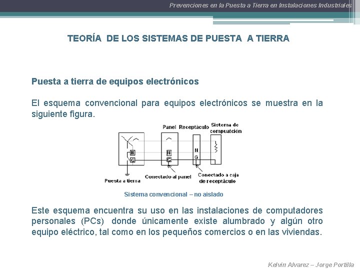 Prevenciones en la Puesta a Tierra en Instalaciones Industriales TEORÍA DE LOS SISTEMAS DE