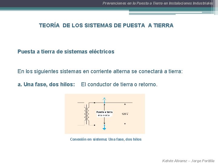 Prevenciones en la Puesta a Tierra en Instalaciones Industriales TEORÍA DE LOS SISTEMAS DE