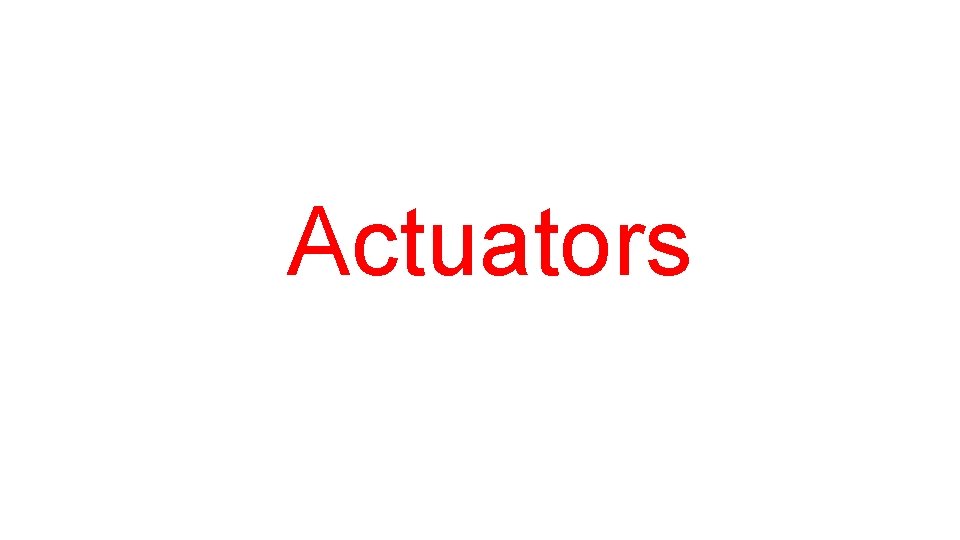 Actuators 