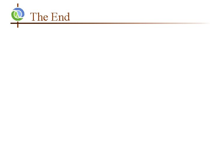 The End 