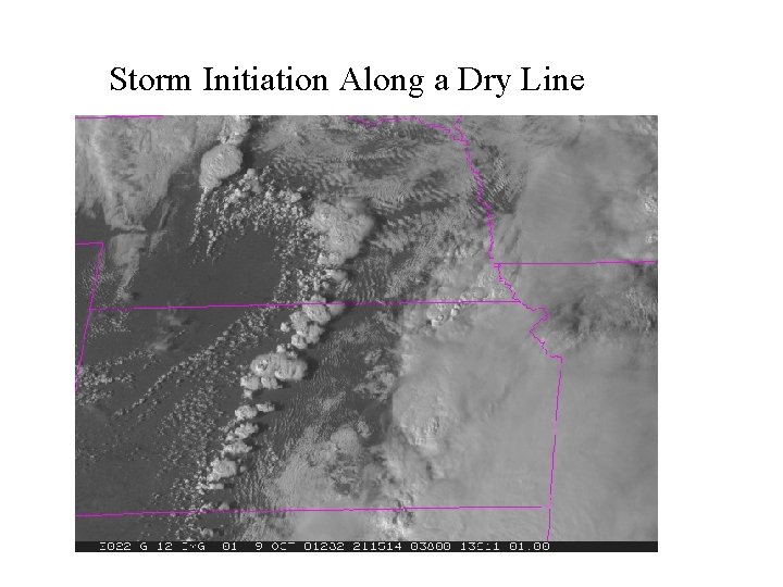 Storm Initiation Along a Dry Line 