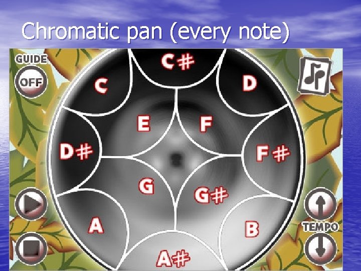Chromatic pan (every note) 