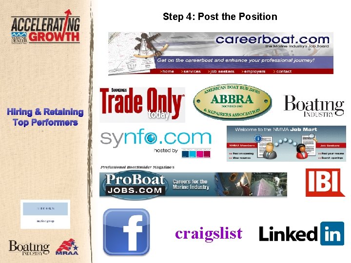 Step 4: Post the Position Hiring & Retaining Top Performers craigslist 