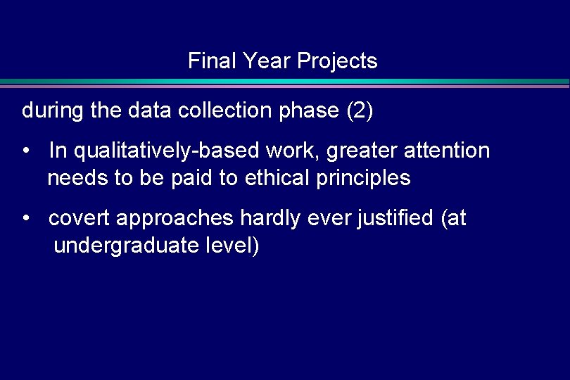 Final Year Projects 6 Ethical concerns Final Year