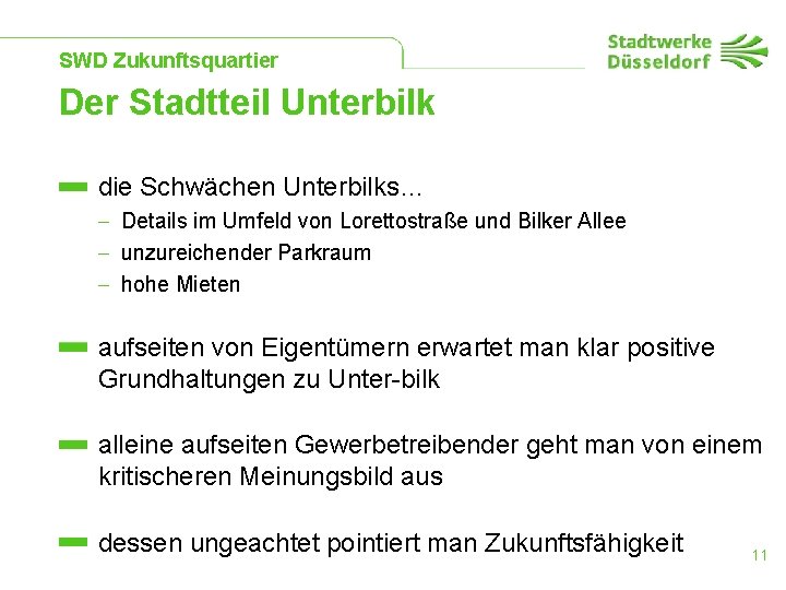 SWD Zukunftsquartier Der Stadtteil Unterbilk die Schwächen Unterbilks… - Details im Umfeld von Lorettostraße