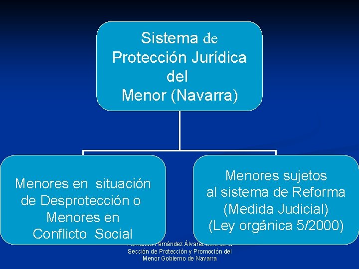 Sistema de Protección Jurídica del Menor (Navarra) Menores en situación de Desprotección o Menores