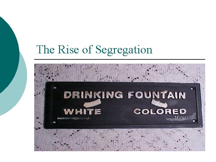 The Rise of Segregation 