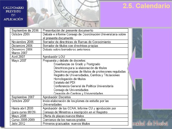 2. 5. Calendario 